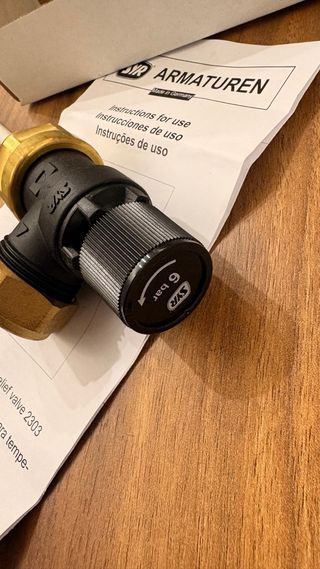 Válvula temperatura e pressão 6 bar