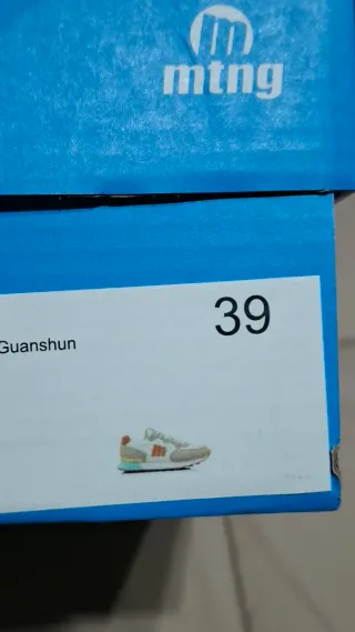 Zapatillas Mustang Mujer Beige y Turquesa