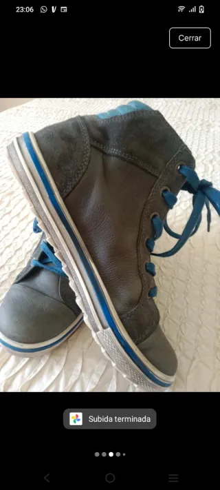 Zapatillas Acebos niño/niña azul/gris