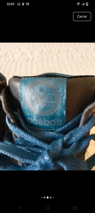 Zapatillas Acebos niño/niña azul/gris