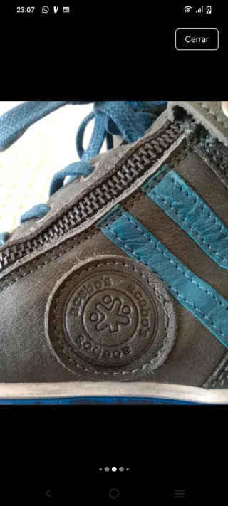 Zapatillas Acebos niño/niña azul/gris