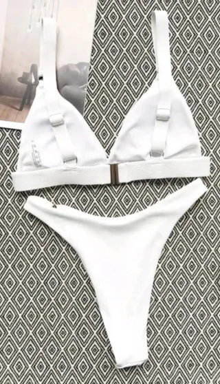Bikini blanco Talla S/36 Nuevo con Forro