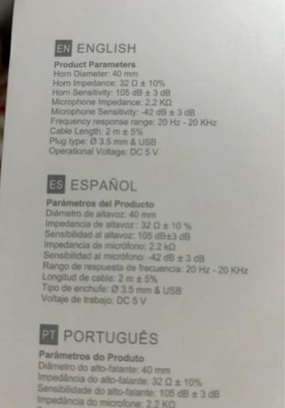 Auriculares Gaming Nuevos