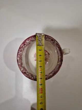 Taza y plato Cartuja de Sevilla