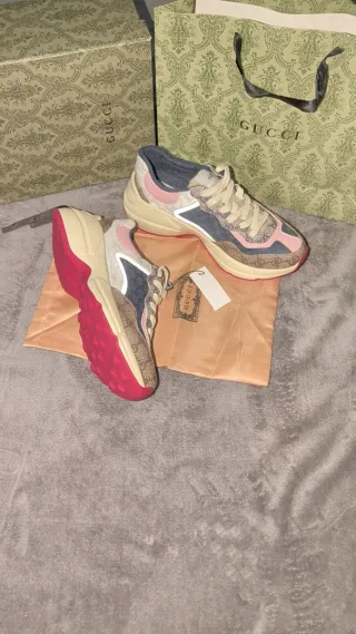 Zapatillas Gucci Beige/Azul