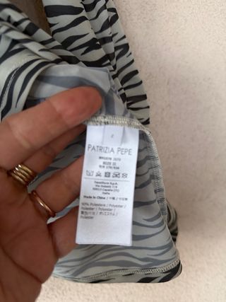 Top Patrizia Pepe fantasia zebrata