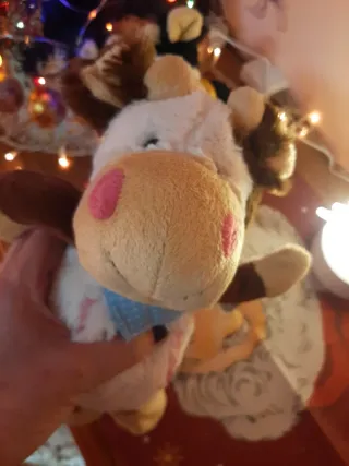 Coppia peluche mucca