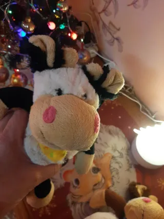 Coppia peluche mucca