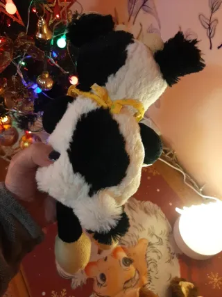 Coppia peluche mucca