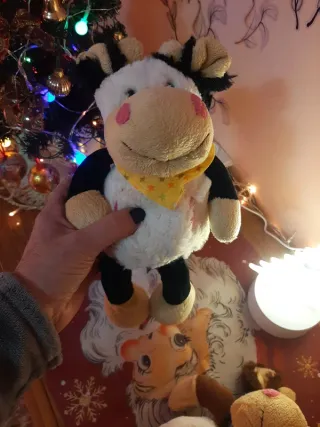 Coppia peluche mucca