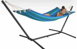 A ESTRENAR Hamaca de jardín con soporte estructura