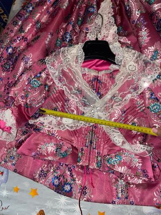 Traje de Fallera Niña rosa
