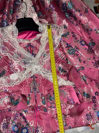 Traje de Fallera Niña rosa