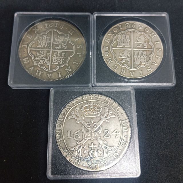 (N°32) ESPAÑA 3 MONEDAS ANTIGUAS DE COLECCIÓN