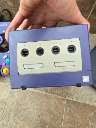 Nintendo GameCube Morado Completo