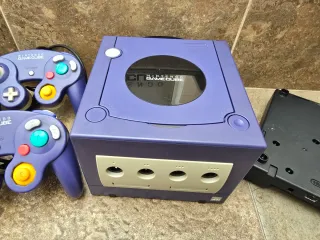 Nintendo GameCube Morado Completo