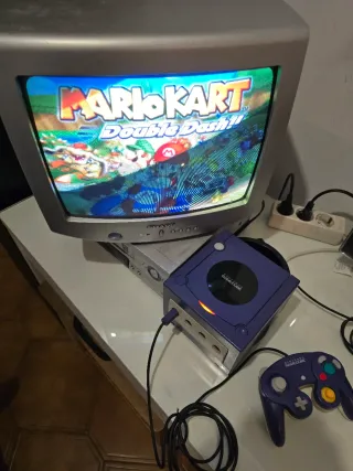 Nintendo GameCube Morado Completo