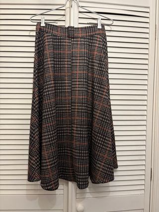 Falda de cuadros vintage