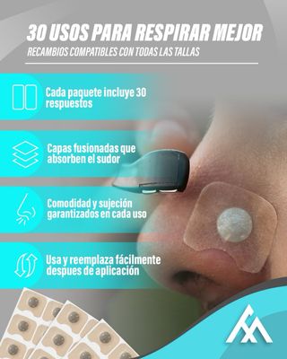 Tiras Nasales Magnéticas 30uds–Deja de Roncar Hoy