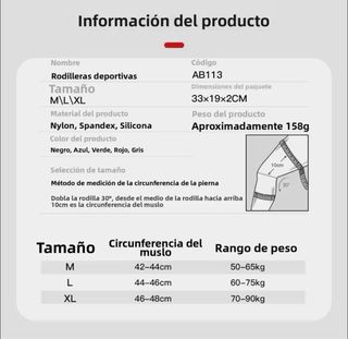 Rodilleras Deportivas Compresión 3D