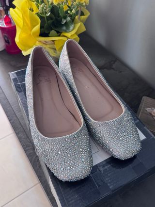 Ballerine Christian Louboutin Strass Tg 38