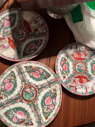 Platos porcelana Macao