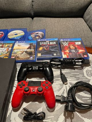 PS4 PRO 1TB + Videojuegos