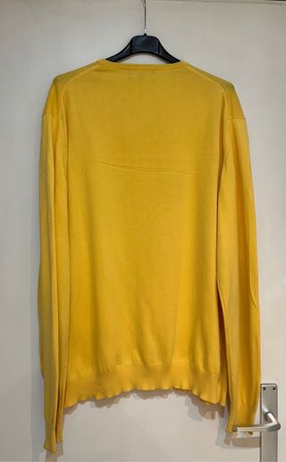 Jersey Burberry V-Neck Amarillo