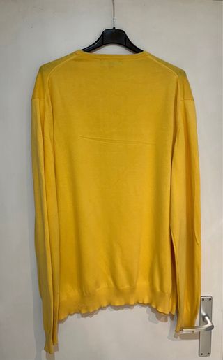 Jersey Burberry V-Neck Amarillo