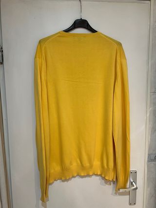 Jersey Burberry V-Neck Amarillo