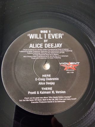 ALICE DEEJAY - WILL I EVER VINILO REMEMBER