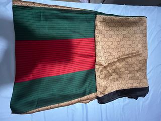 Pañuelo Gucci Rayas Verde y Rojo