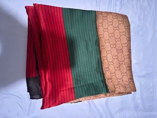Pañuelo Gucci Rayas Verde y Rojo