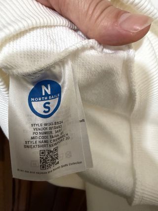 Felpa North Sails Newport Bianca