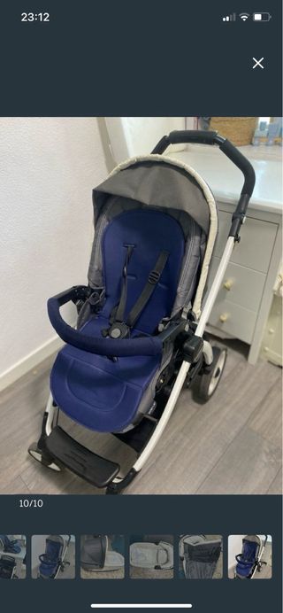 Silla de paseo y capazo con colchón