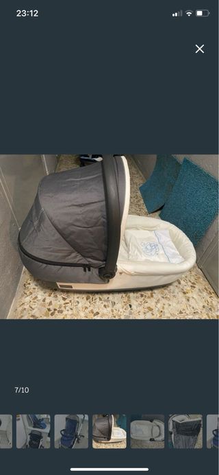 Silla de paseo y capazo con colchón