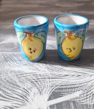 Set bicchierini in ceramica di Vietri