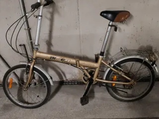 Bicicleta Plegable  Dorada
