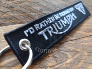 Portachiavi Triumph I'd Rather Be Riding