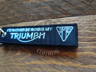 Portachiavi Triumph I'd Rather Be Riding