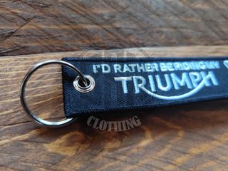 Portachiavi Triumph I'd Rather Be Riding