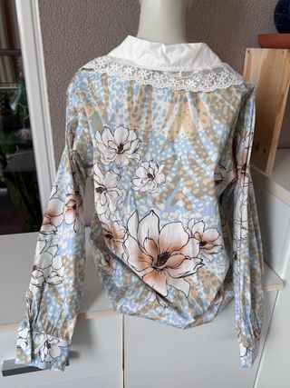 Camicia floreale cotone taglia M