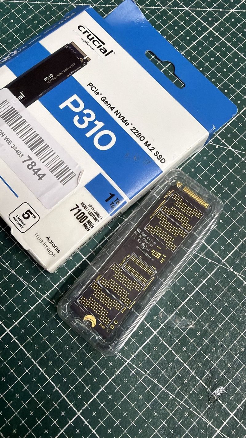 SSD Crucial P310 1TB PCIe Gen4 NVMe M.2 2280 afbeelding 3