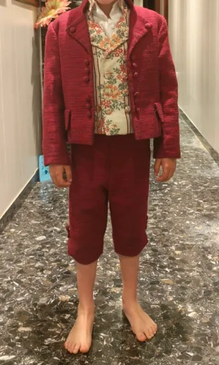 Chaqueta y pantalón fallero rojo