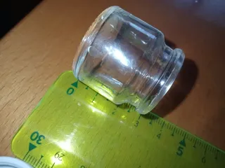 20 Mini barattolini vetro Transparente con coperch