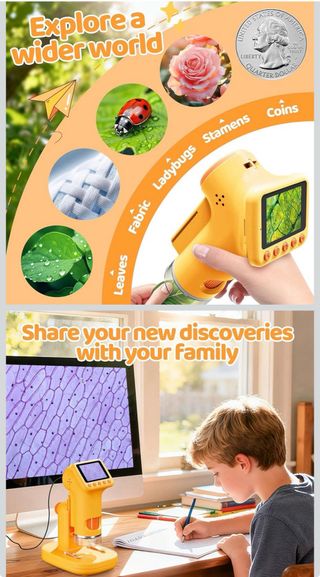 Microscopio Digital Portátil Pantalla 2.0