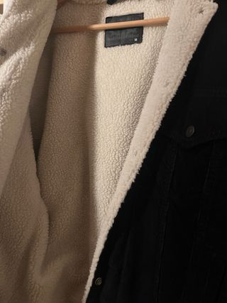 Cazadora mujer Levi's negra borreguillo talla M