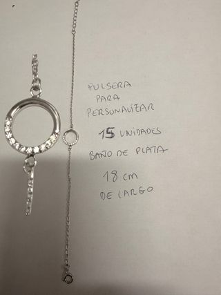 Joyas en baño de plata con opcion de personalizar