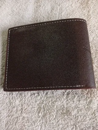 Billetera de hombre azul/gris