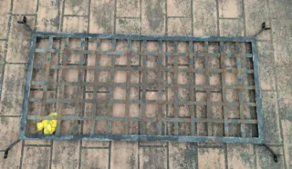 Mesa ikea de forja con 6 sillas